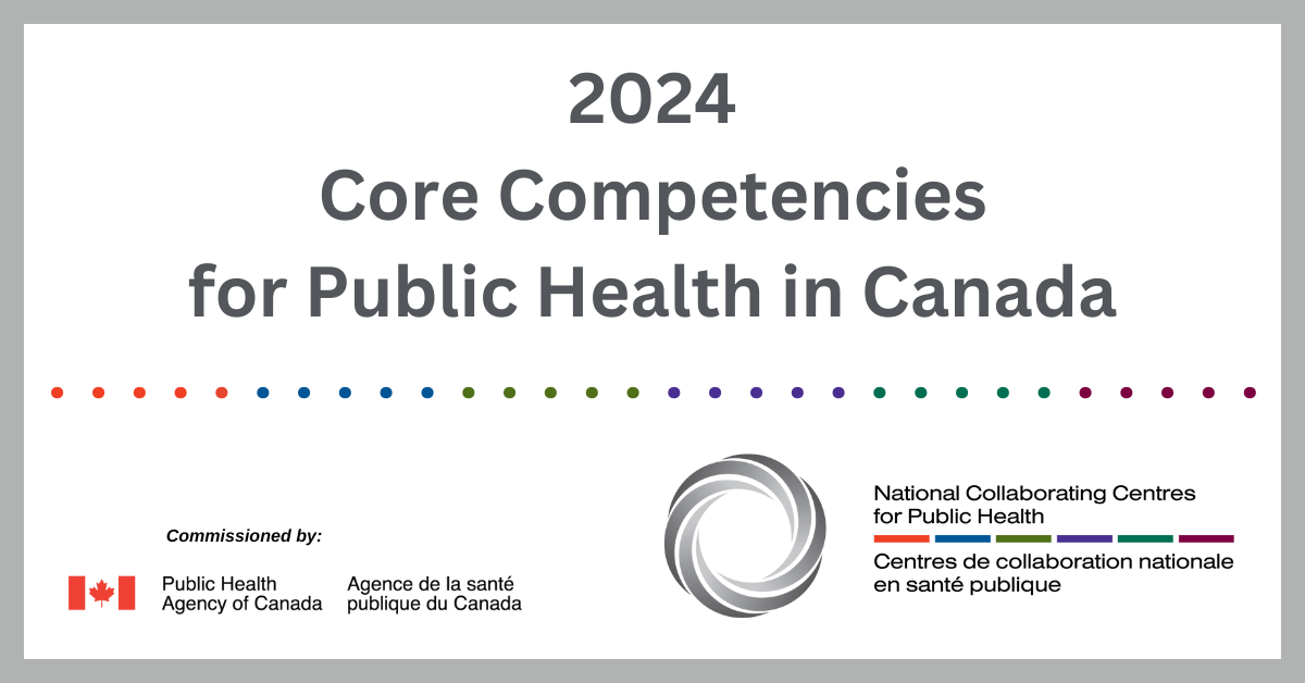 2024 CORE COMPETENCIES FOR PUBLIC HEALTH IN CANADA